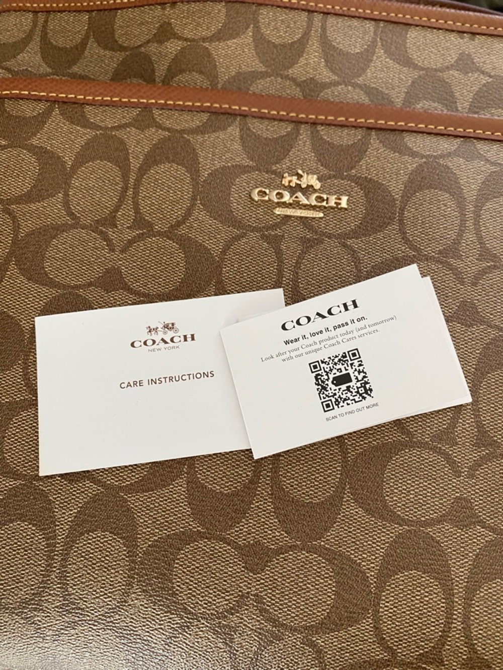 Coach Brown Signature Crossbody Bag - Picture 5 of 6